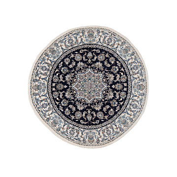 Nain Persian Rug Night Blue 200 x 200 cm