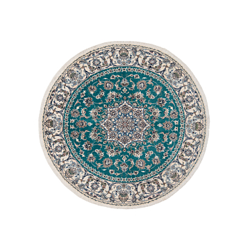 Nain Persian Rug Turquoise 195 x 195 cm