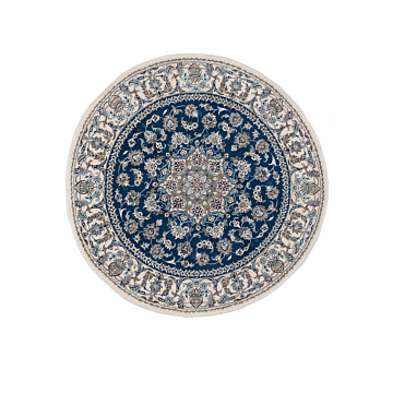 Nain Persian Rug Night Blue 195 x 195 cm