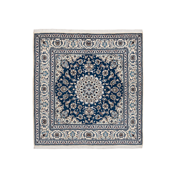 Nain Persian Rug Night Blue 196 x 190 cm