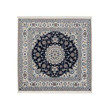 Nain Persian Rug Night Blue 192 x 195 cm