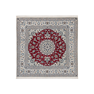 Nain Persian Rug Red 193 x 195 cm