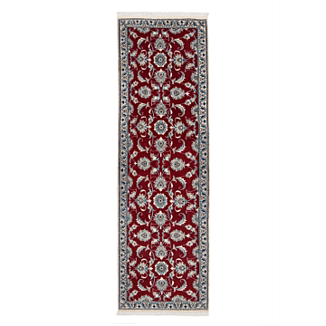 Nain Persian Rug Red 254 x 75 cm