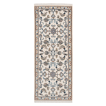 Nain Persian Rug Beige-Cream 198 x 76 cm
