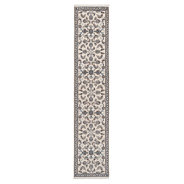 Nain Persian Rug Beige-Cream 380 x 75 cm