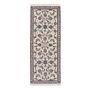 Nain Persian Rug Night Blue 197 x 75 cm