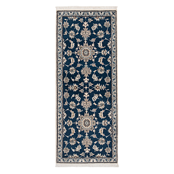 Nain Persian Rug Blue 194 x 76 cm