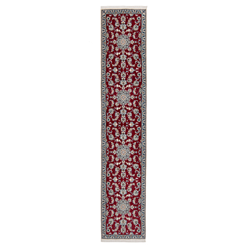 Nain Persian Rug Red 384 x 75 cm