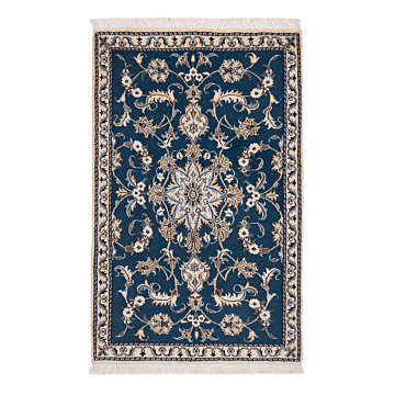 Nain Persian Rug Night Blue 135 x 83 cm