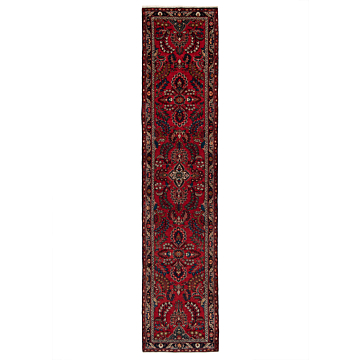 Hamedan Persian Rug Red 423 x 93 cm