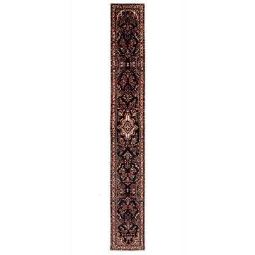 Hamedan Persian Rug Night Blue 598 x 80 cm