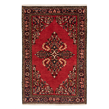 Hamedan Persian Rug Red 165 x 108 cm