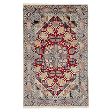 Nain 6La Persian Rug Beige-Cream 200 x 127 cm