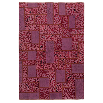 Tappeto patchwork in rilievo