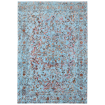 Vintage Relief Rug Blue 280 x 194 cm