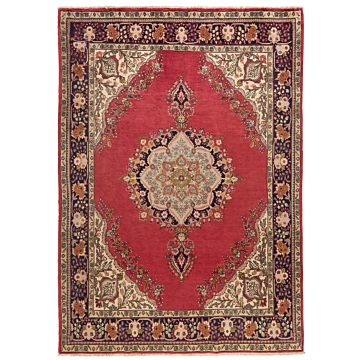 Tabriz Persian Rug Red 285 x 203 cm