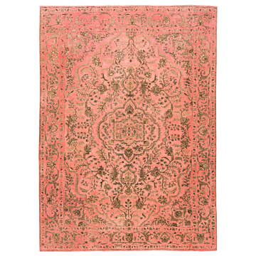 Vintage Relief Rug Orange 282 x 205 cm