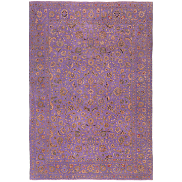 Vintage Relief Rug Purple 323 x 223 cm