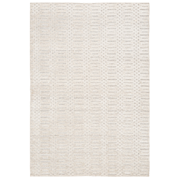 Handloom Rug White 179 x 122 cm