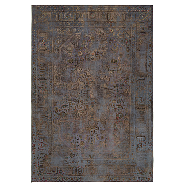 Vintage Relief Rug Blue 293 x 196 cm