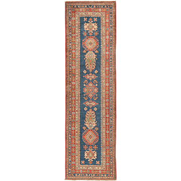 Kazak Rug Night Blue 291 x 78 cm