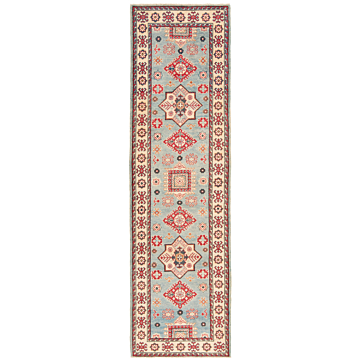 Kazak Rug Blue 295 x 80 cm