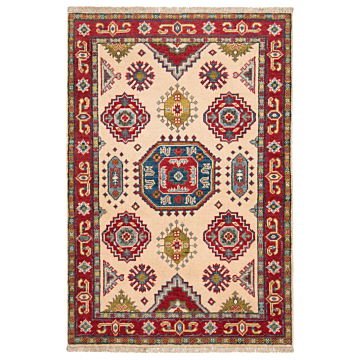 Kazak Rug Beige-Cream 124 x 84 cm