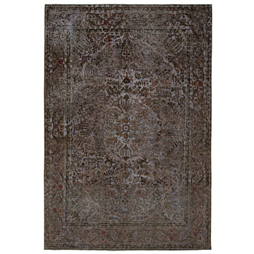 Vintage Relief Rug Gray 304 x 208 cm