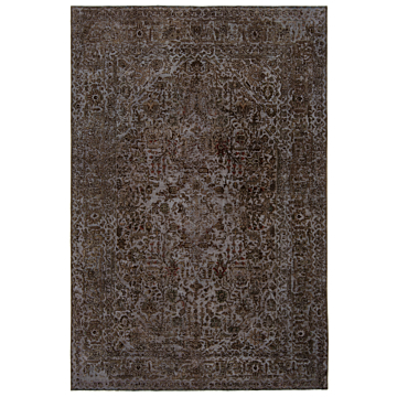 Vintage Relief Rug Gray 296 x 198 cm