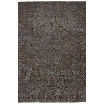 Vintage Relief Rug Gray 300 x 202 cm