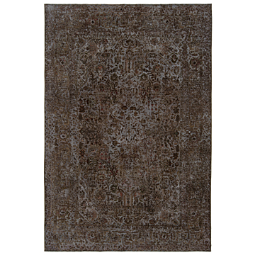 Vintage Relief Rug Gray 294 x 199 cm