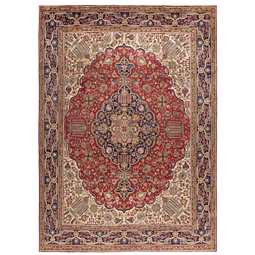 Tabriz Persian Rug Red 398 x 294 cm