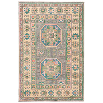 Kazak Rug Gray 122 x 80 cm