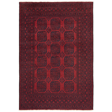 Akhche Afghan Rug Red 292 x 198 cm