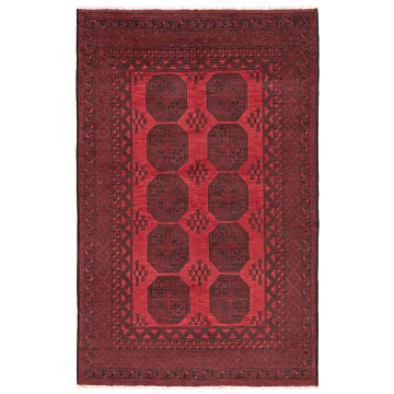 Akhche Afghan Rug Red 247 x 162 cm