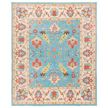 Kazak Rug Blue 296 x 244 cm