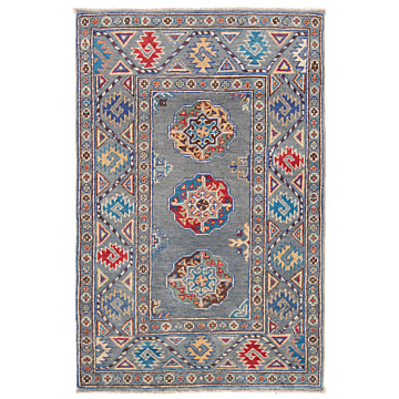 Kazak Rug Gray 125 x 79 cm