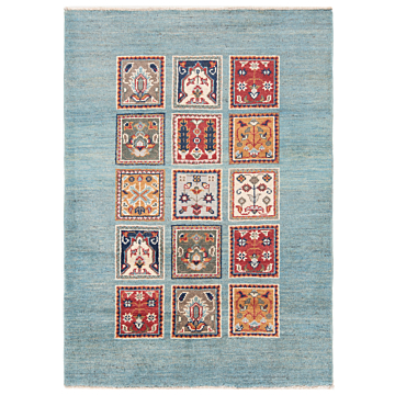 Kazak Rug Blue 116 x 82 cm