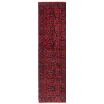 Khal Mohammadi Afghan Rug Red 302 x 83 cm