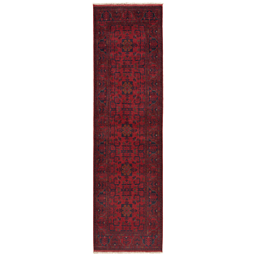 Khal Mohammadi Afghan Rug Red 299 x 84 cm