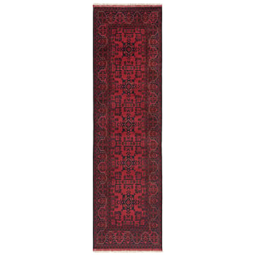 Khal Mohammadi Afghan Rug Red 290 x 81 cm