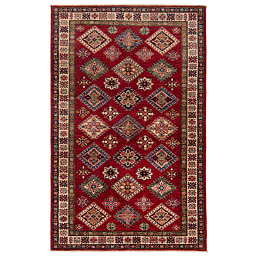 Kazak Fein Rug Red 189 x 122 cm