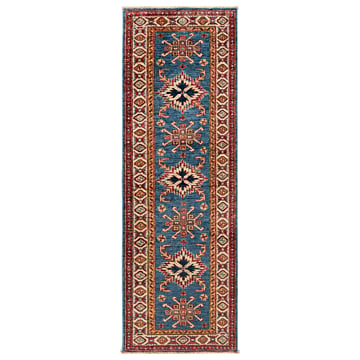 Kazak Fine Rug Blue 184 x 61 cm