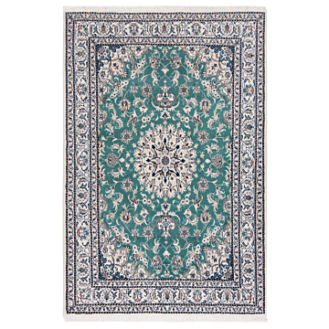 Nain Persian Rug Green 245 x 167 cm