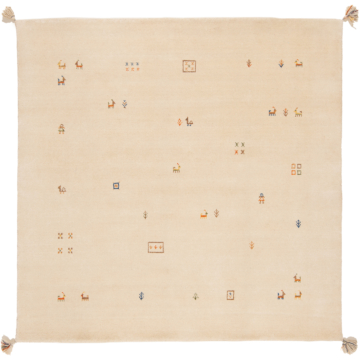 Handloom Rug Beige-Cream 200 x 200 cm