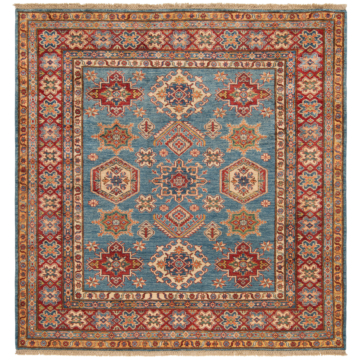 Kazak Rug Blue 188 x 182 cm