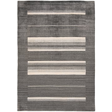 Handloom Rug Gray 241 x 171 cm