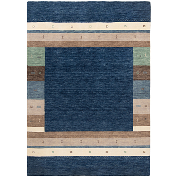 Handloom Rug Night Blue 211 x 151 cm