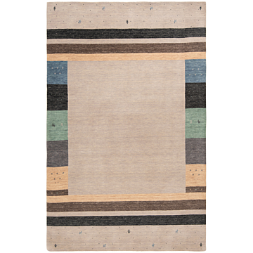 Handloom Rug Beige-Cream 278 x 178 cm