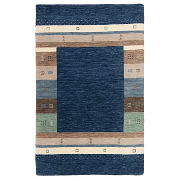 Handloom Rug Night Blue 120 x 73 cm